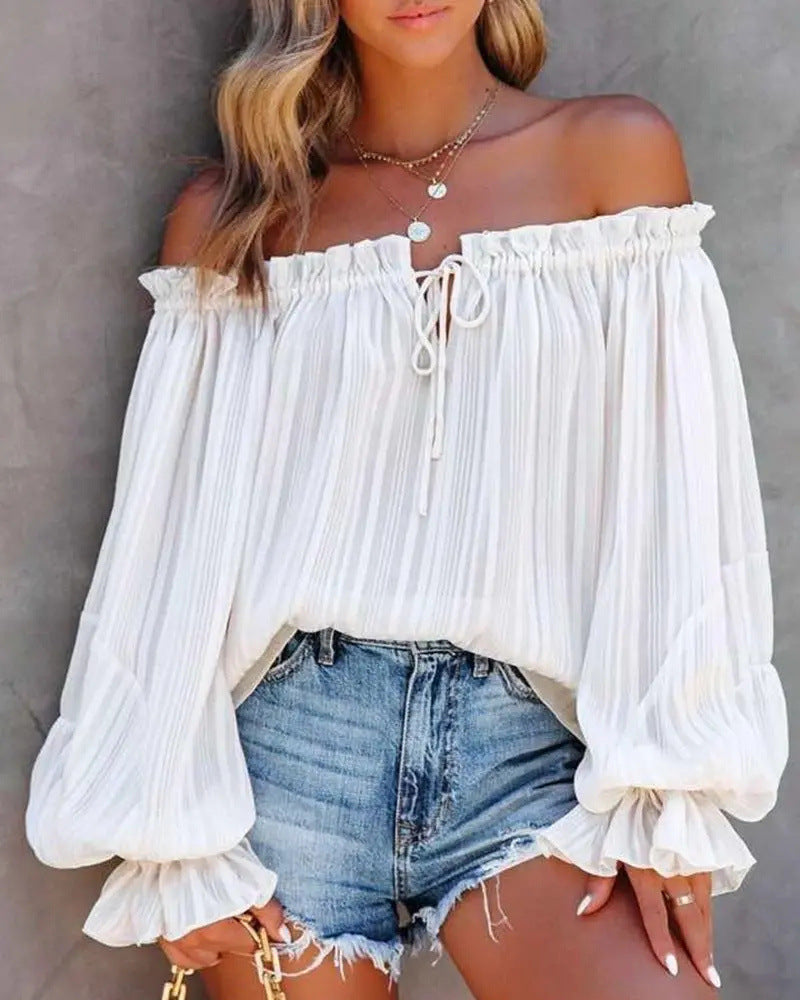 Off-Shoulder Ruffle Top