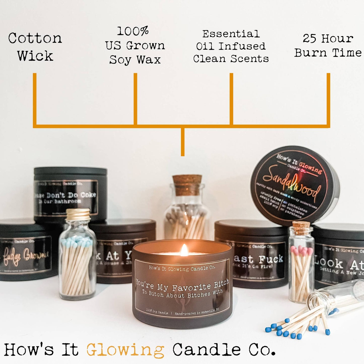 I Googled My Symptoms Turns Out I'm A Bitch | Fun Soy Candle: Beach Wood