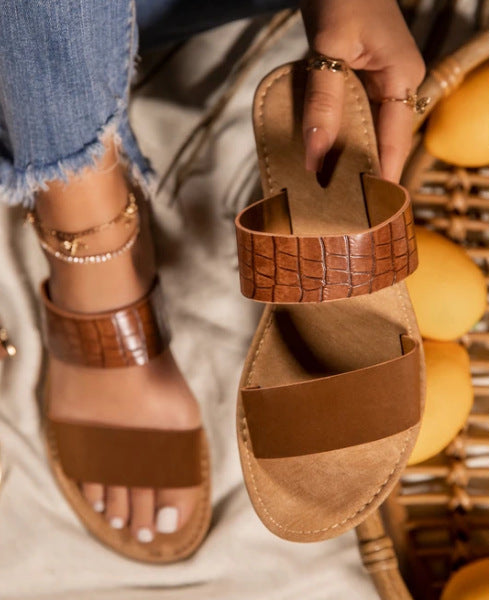Two strap Flat Sandals