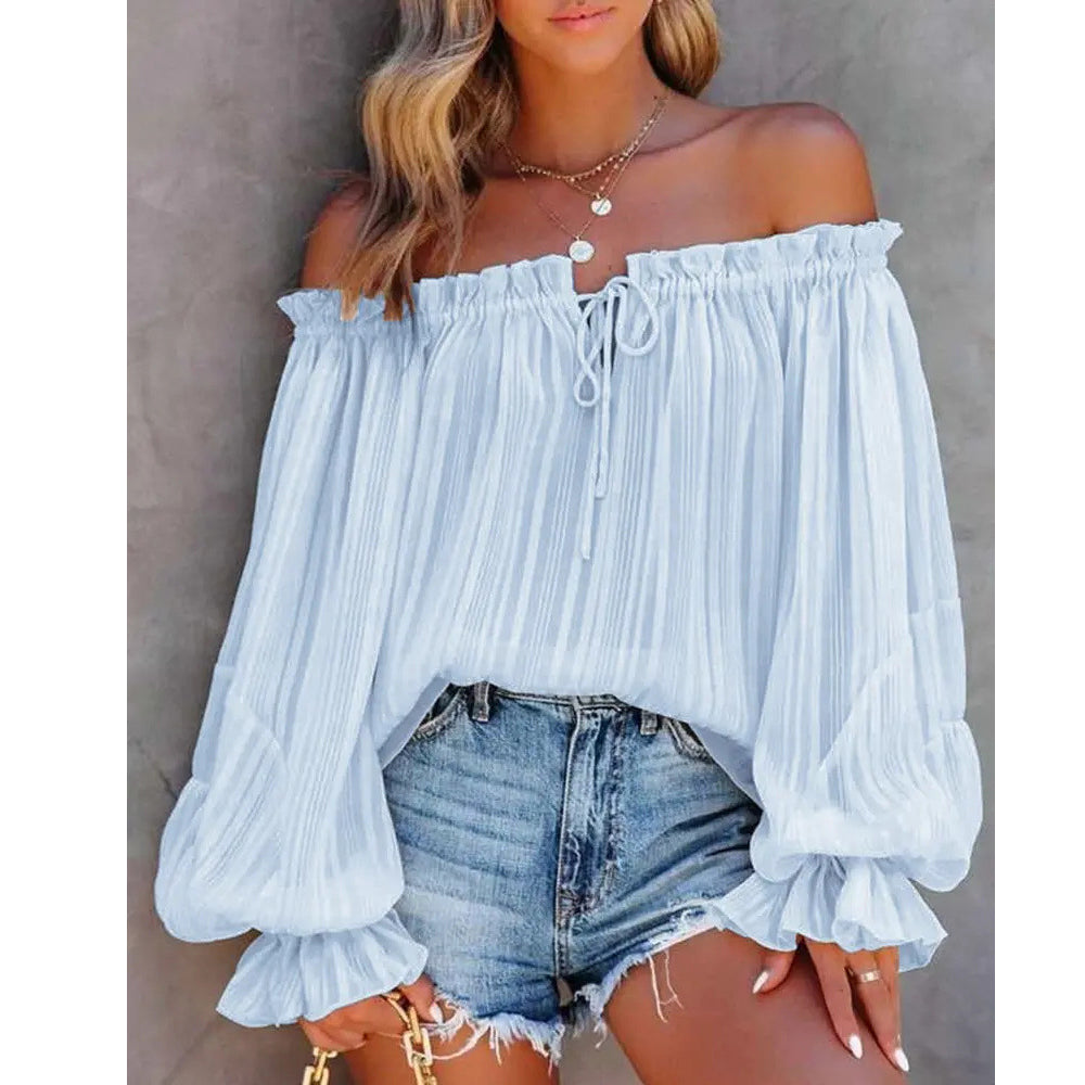 Off-Shoulder Ruffle Top