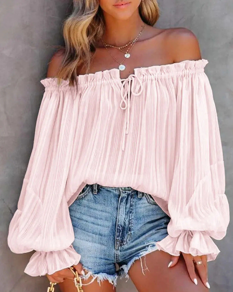 Off-Shoulder Ruffle Top