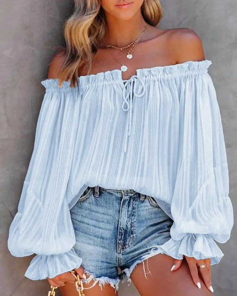 Off-Shoulder Ruffle Top