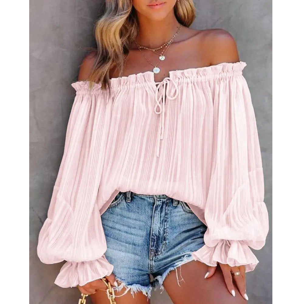 Off-Shoulder Ruffle Top
