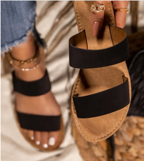 Two strap Flat Sandals